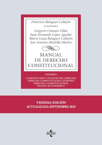 Portada del libro Derecho Constitucional Balaguer Callejón