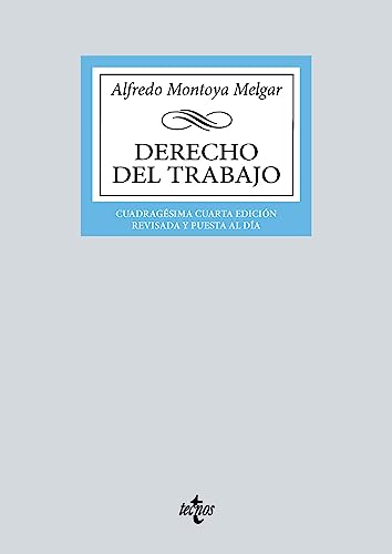Portada del libro Derecho del Trabajo de Montoya Melgar