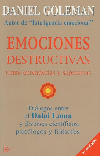 Portada del libro Emociones destructivas de Daniel Goleman y el Dalái Lama