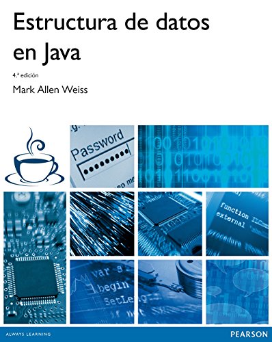 Portada del libro de texto Estructura de datos en Java de Mark Allen Weiss