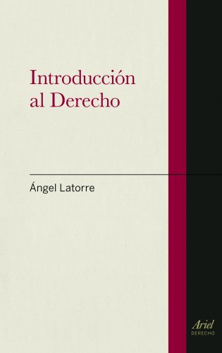 Portada de Introducción al Derecho de Ángel Latorre
