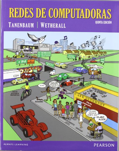 Portada del libro de texto Redes de Computadoras de Andrew Tanenbaum y David Wetherall